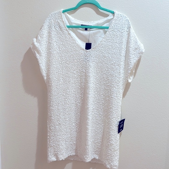 Lulus white sequinned bachelorette mini dress - Picture 1 of 2
